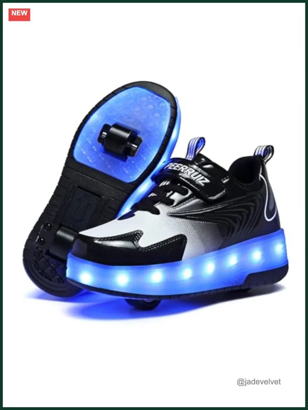 Unisex Roller Shoes Kids Light up Sneakers with Wheels Rechargeable LED